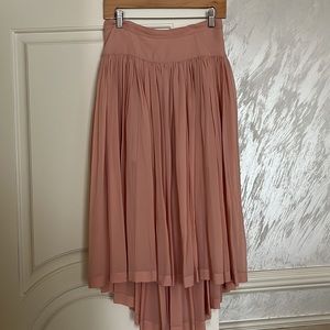 Stella McCartney Pink Flowy Silk Skirt
